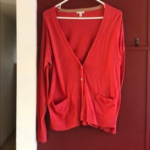 Salmon/pink cardigan